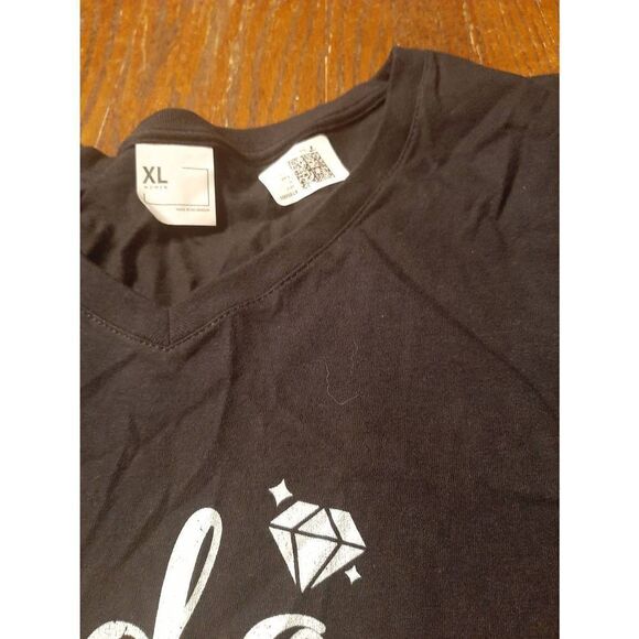 New XL I Do I Did I'm Done Divorced AF Black Tee T-Shirt Top Short Sleeve NWT - Picture 3 of 4